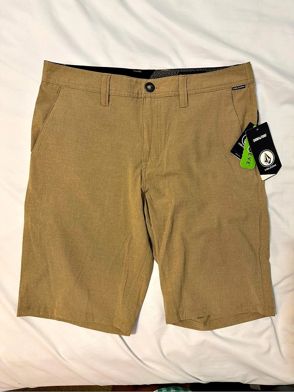 Volcom True To This Hybrid Shorts Men's Brown Hybrid Shorts Waist 31 NWT